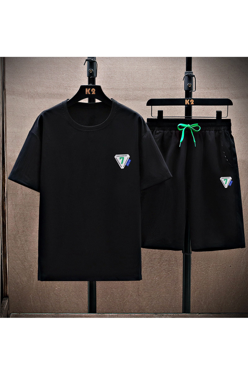 夏季新款圆领两件套男短袖套装T恤男装运动套装青少年TZ3009-P45,男装休闲套装,星座1206（原A206）