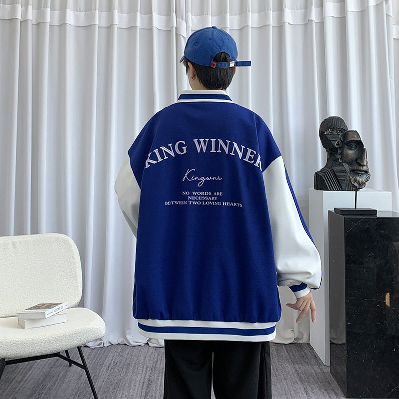 秋季男士夹克休闲宽松百搭棒球服外套情侣款HS8202-P68,男装夹克,星座1206（原A206）