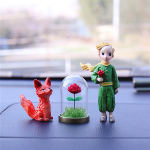 「窝头呀」治愈系小王子的玫瑰花摆件创意公仔生日礼物品狐狸周边