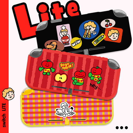 【不是手机壳】A仔彩虹幼稚园黑switchlite保护壳磨砂半包软外壳