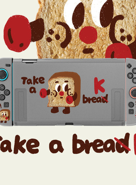 和风猫饭拳击吐司任天堂switch保护套oled分离式手柄保护壳tpu软