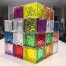 彩色玻璃砖定做隔断砖玻璃砖空心砖卫生间砖墙高级透明方形背景墙