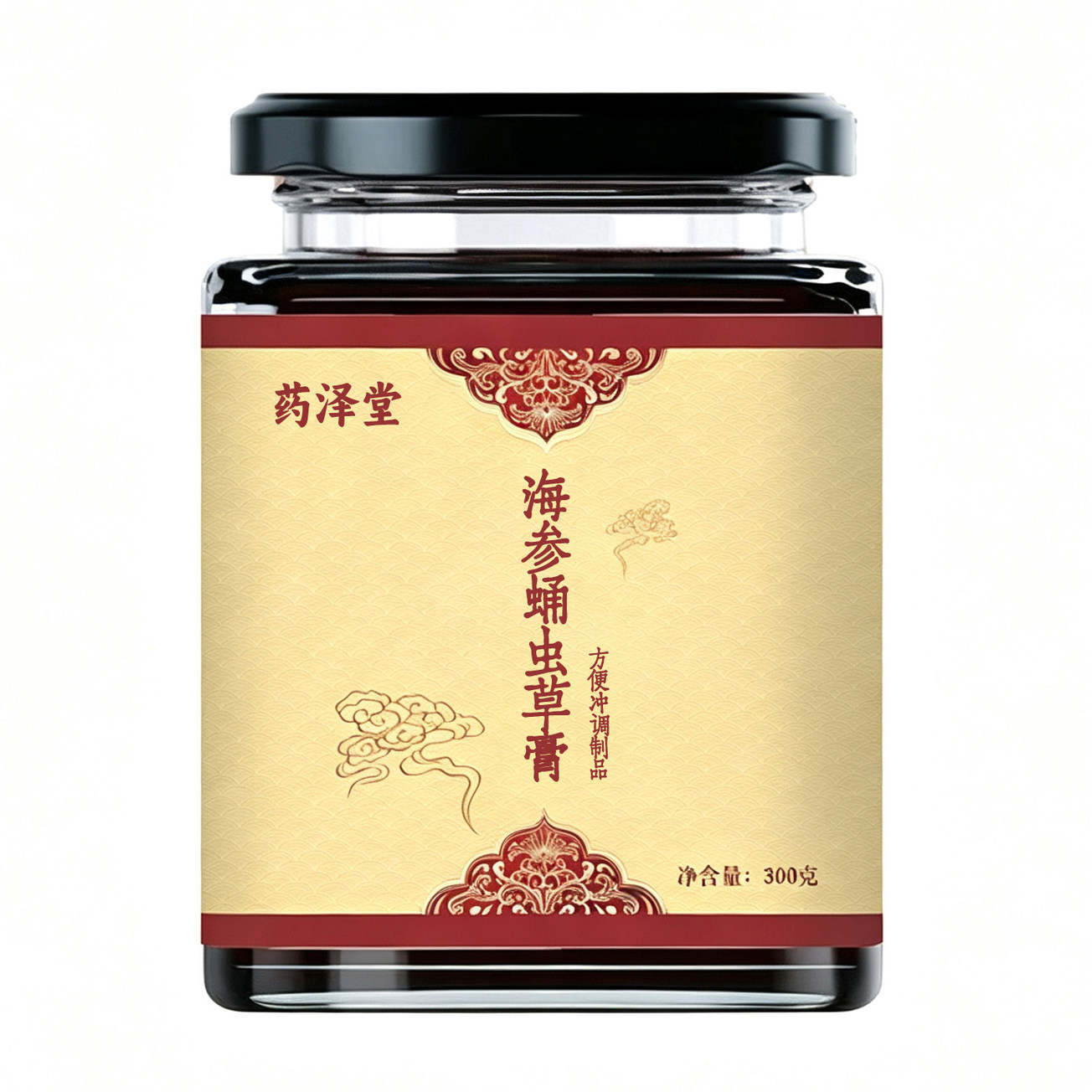 海参蛹虫草膏健康养生膏滋药泽堂官方正品