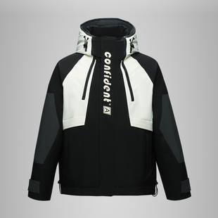 新款 2025秋冬男士 撤标撤柜 拼色宽松连帽休闲耐穿羽绒服 H家