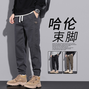 子男款 休闲裤 秋冬潮牌宽松时尚 百搭新款 男 撤柜撤标 束脚九分裤