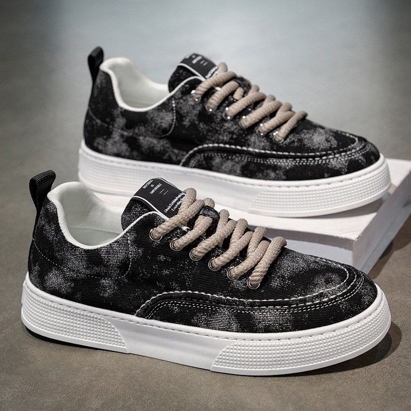 撤标撤柜(H)男板鞋时尚潮流男鞋帆布鞋内里舒适防滑耐磨透气鞋子