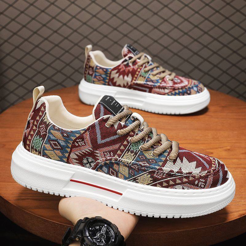 撤标撤柜(H)透气新款休闲百搭板鞋潮流百搭时尚青少年帆布潮鞋子