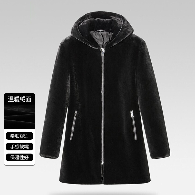 一线撤柜撤标保暖连帽外套