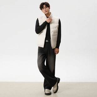 休闲时尚 撤标撤柜 新款 秋冬男士 舒适保暖轻薄立领羽绒马甲
