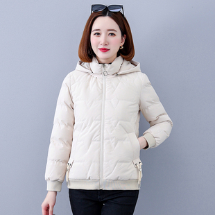 品牌撤柜冬季 显瘦连帽棉服外套 女士时尚 百搭舒适加绒加厚保暖修身