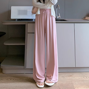 直播专属 一线撤柜夏季新款女士超薄超轻体感垂感顺滑纯色防晒裤