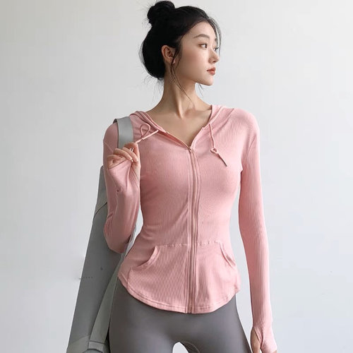 【豆家】撤标！女新款运动服外套跑步休闲连帽拉链卫衣速干瑜伽服
