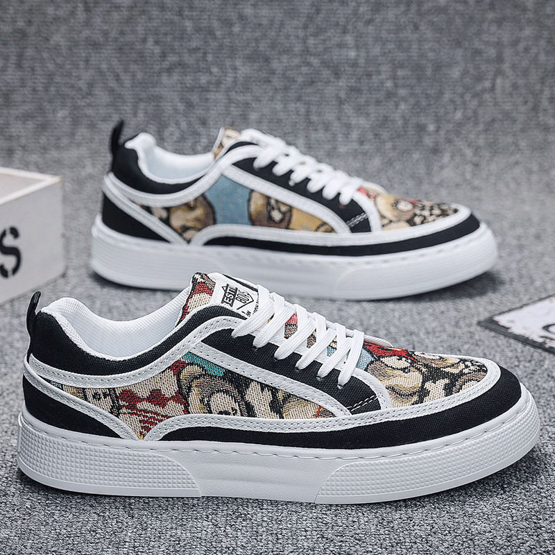 撤标撤柜（H）新款四季透气潮流百搭低帮休闲板鞋学生运动布鞋