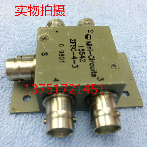 Mini-Circuits ZFSC-4-3 10-300MHz 一分四功分器 BNC 50欧
