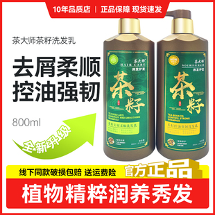 哲柔茶麸去屑控油去油洗发水茶枯茶籽去头屑滋养养发洗发乳茶大师