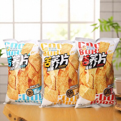 2袋装康泽源苦荞片原味牛排味