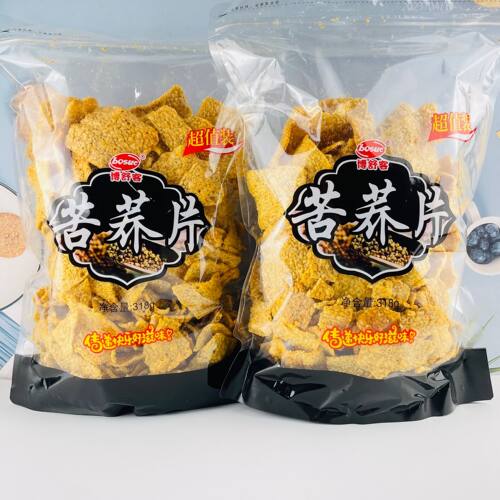 博舒客牛肉味苦荞片318g