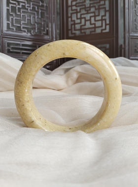 57.3圈辽阳粉雪手镯 天然岫玉 实物拍摄默认瑕疵不退不换060#