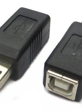 USB2.0方口母孔转USB打印机转接头  USBAM/BF转换头 打印口转换头