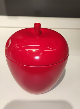 宜家温特2021苹果金属蜡烛杯红色香薰装饰品摆件圣诞节新年家用
