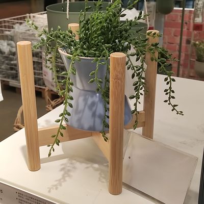 宜家达克休斯十字植物花盆架竹花架温馨宜人经久耐用绿萝北欧式