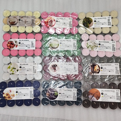 宜家经典绝版2021年产蜡烛青草樱桃草莓果香草冰淇淋浆果篝火香薰