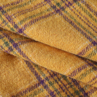 秋冬加厚涤棉磨毛格子布料手工diy衬衫外套裤子服装面料复古桌布