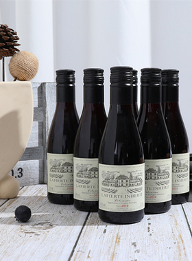 法国原瓶进口迷你小瓶拉斐红酒干红葡萄酒187ml6支套餐整箱礼盒