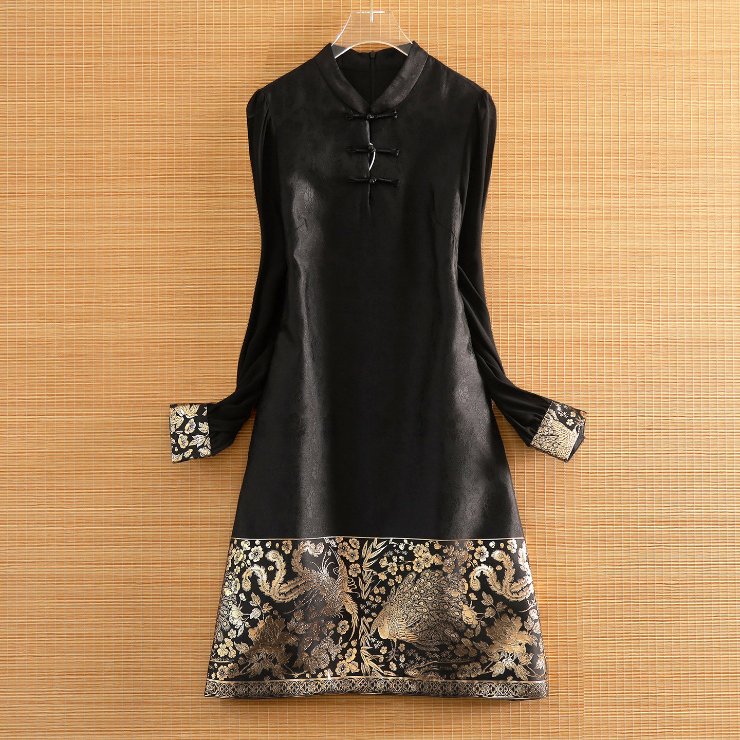 美伦新中式金丝提花连衣裙女2026妈妈装高贵宴会礼服改良旗袍裙