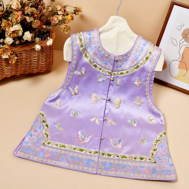 云间蝶影美伦高货醋酸重工刺绣坎肩马甲女2026春新中式上衣宴茶会,女装/女士精品,马夹,淘宝优惠券,粉丝福利购,淘宝优惠卷