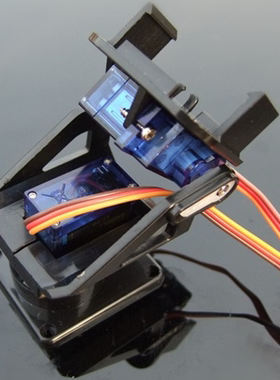 SG/MG90s舵机云台双轴超声波FPV摄像头智能车支架比赛毕业设计用