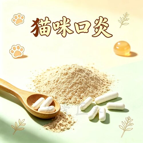 【草本植物】宠物口炎猫咪流口水猫犬口炎口臭流口水牙龈红肿溃烂