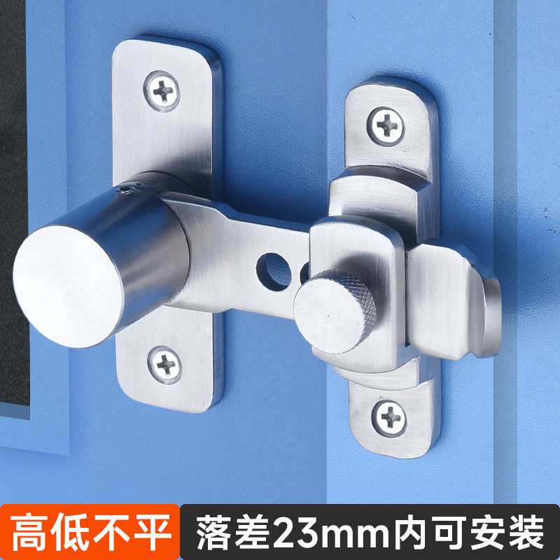 精铸高低木门插销锁扣加厚可调节老式卫生间固定搭扣卡扣防盗门栓_虎窝淘