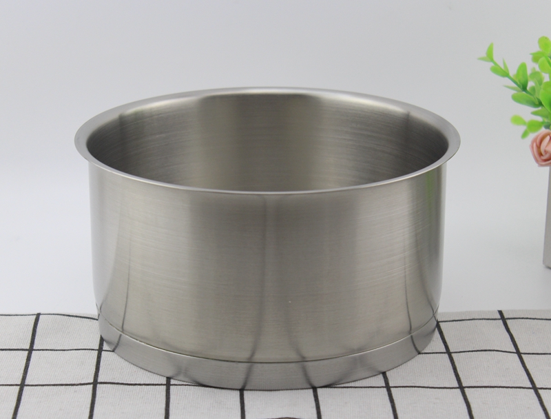 微瑕18-10不锈钢无耳奶锅汤锅盆