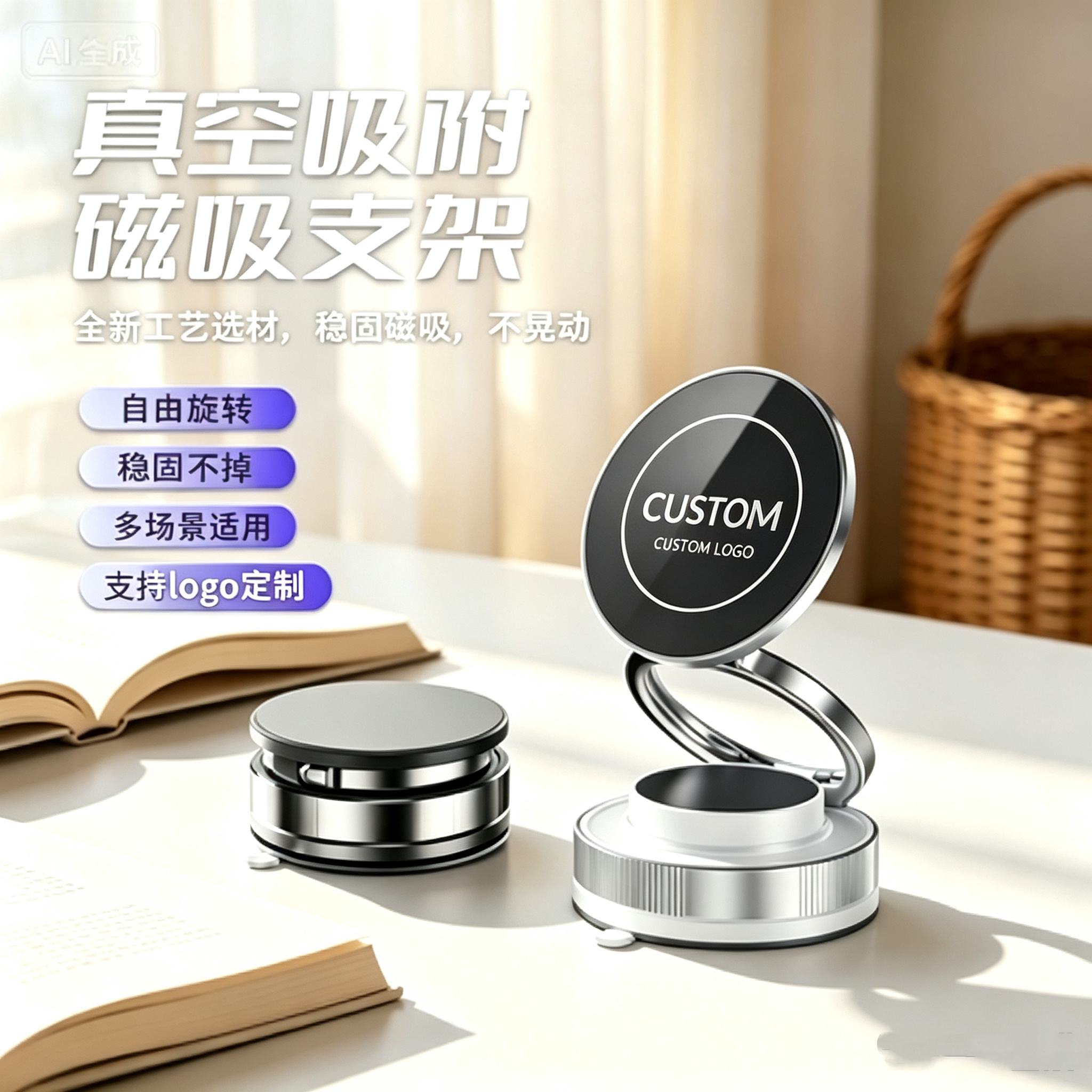 强力磁吸手机支架定制企业伴手礼