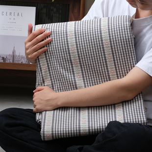 匠心鲁锦【床单款】落英系列纯棉老粗布床单三件套四件套