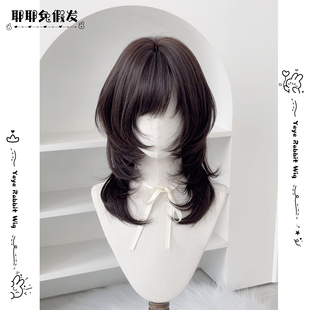 【古早贝贝】耶耶兔假发短发女日系高层次鲻鱼头锁骨发仿真全头套