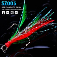 Pro Beros Brand Fishing Gear Wild Fishing Three -Book Peather Peather с Pour Thorns Три якорных рыболова рыбацкого крючка