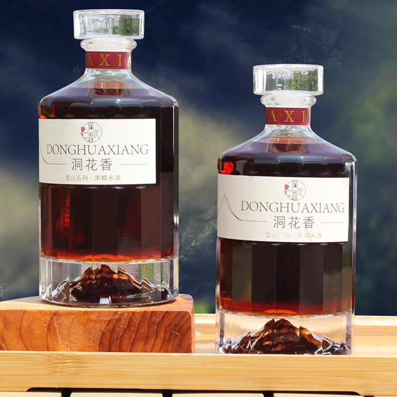 洞花香 黑糯米酒贵州特产苗家纯糯米酒农家自酿甜酒500毫升17度