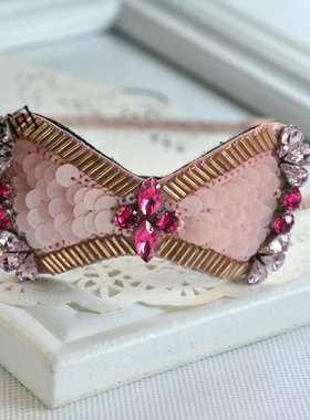 特价清仓CHRIST正品珠片水晶蝴蝶结发箍头箍韩版发饰头饰包邮