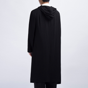 风男装亚麻男士长款风衣外套F51P125图片