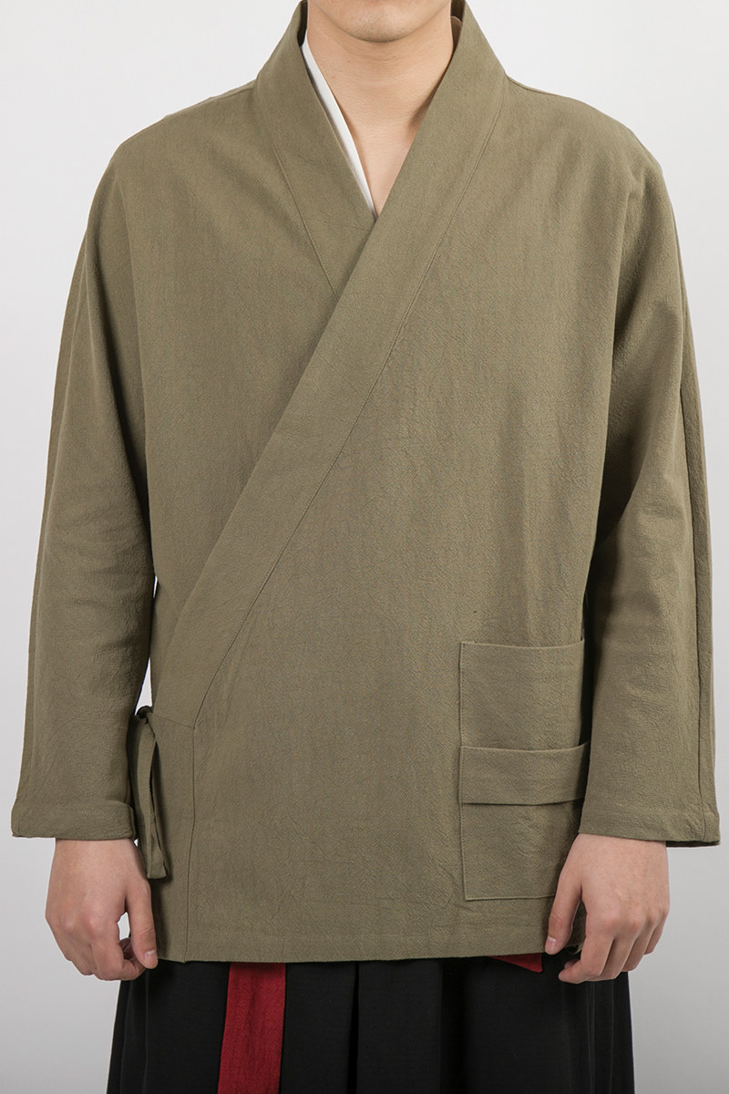 风男装亚麻汉服外套C219P70,男装民族服装,钱塘802