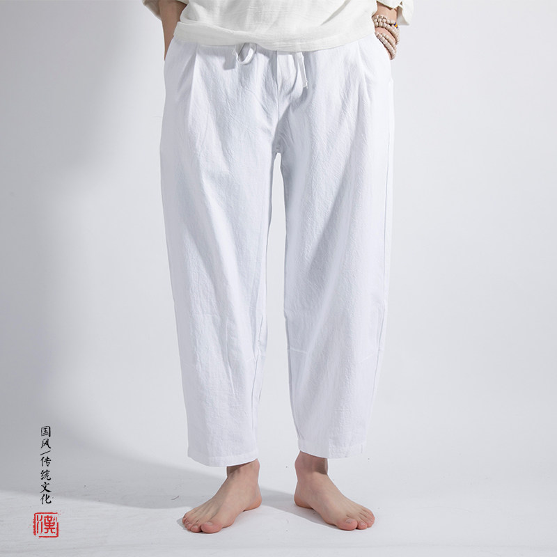 2025春夏新款风棉麻男士休闲裤K003P75,男装休闲裤,钱塘802