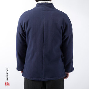 风男装棉麻加绒加厚唐装汉服H50P100图片