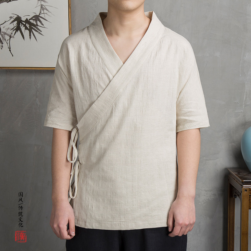 风男装汉服短袖外套C95P65图片