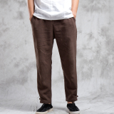 秋冬新款风亚麻男士休闲裤K93P70，男装休闲裤，钱塘802