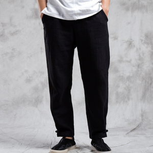 秋冬新款风亚麻男士休闲裤K93P70，男装休闲裤，钱塘802