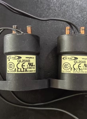 拆机GLVAC国力20A 800V高压直流继电器， 型号:GL20AB