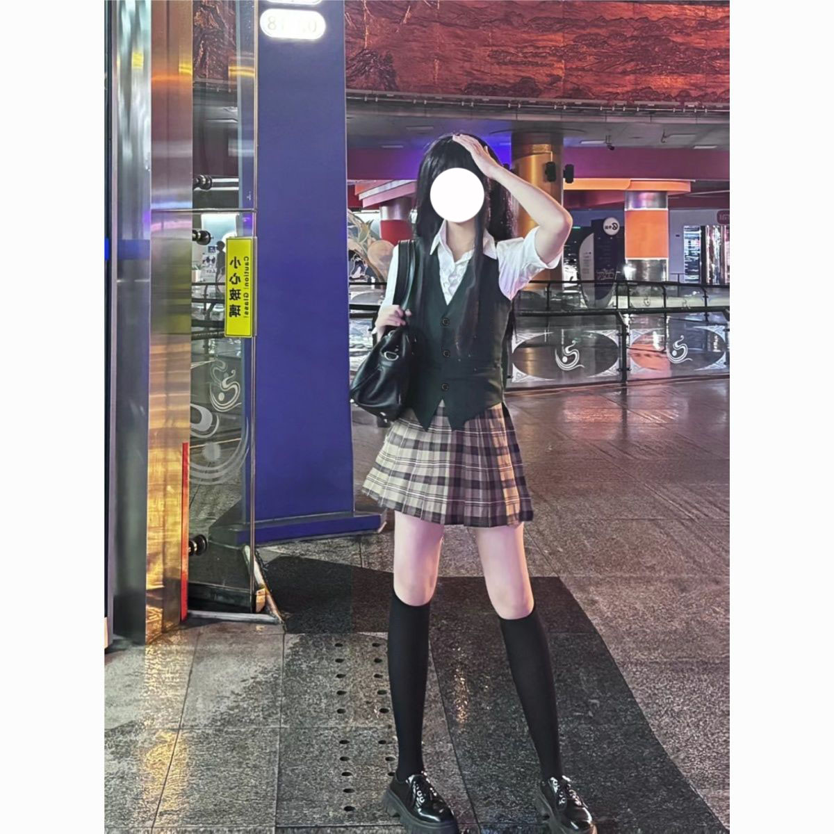 清新日系jk制服原创马甲原芽衣cos套装西装同款学院百褶裙全套ins