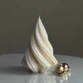 乳白色冬季 系茉莉花香几何造型香薰蜡烛浪漫摆件民宿咖啡馆